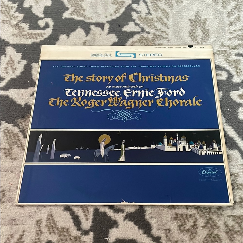 Vintage The Story of Christmas Tennessee Ford Vinyl Record